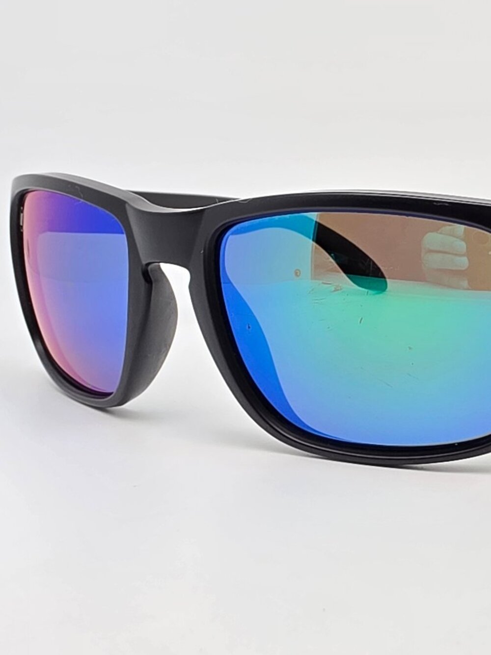 Blenders Canyon Celtic Light Matte Black Frame Green Mirror Polarized Sunglasses